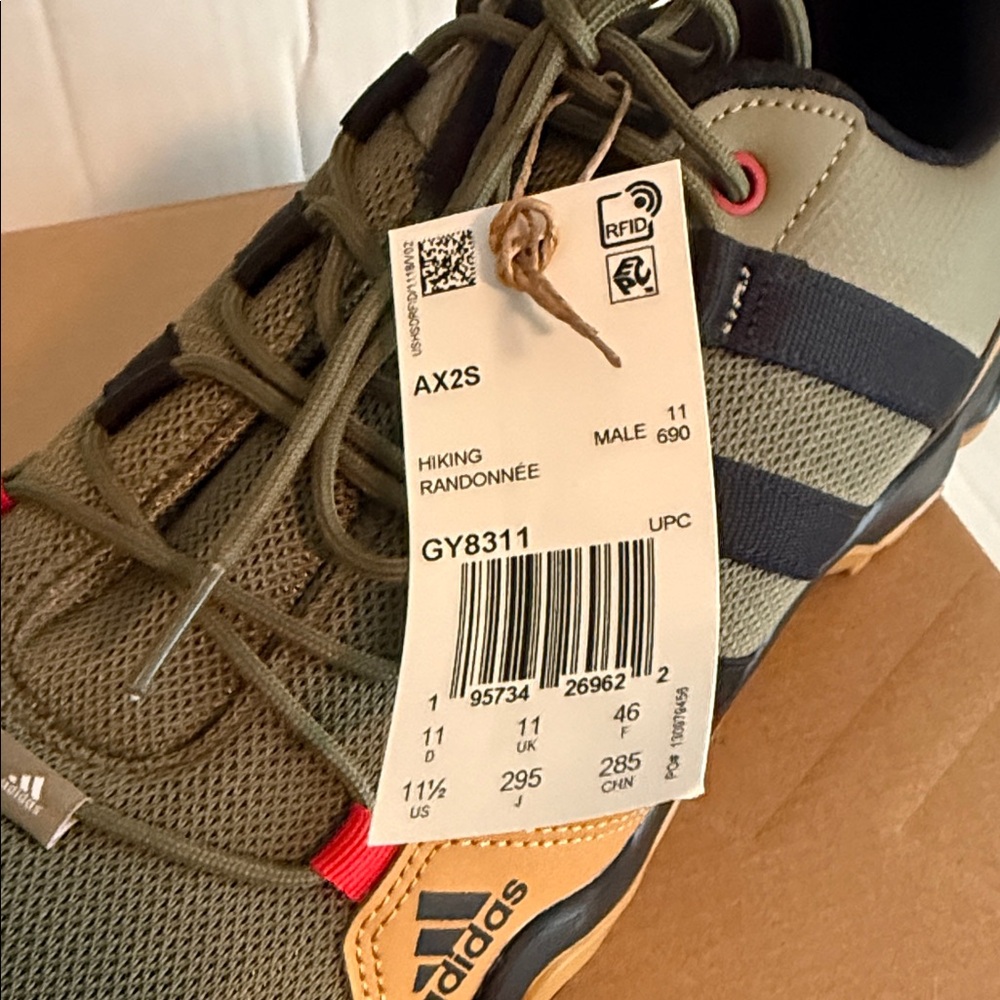 Adidas Terrex AX2S Olive and Brown Men's Athletic Shoes Sz 11.5 - Picture 2 of 4